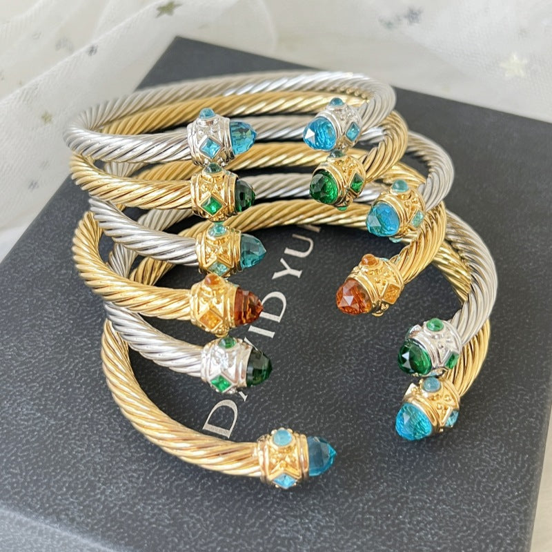 David Yurman Color Diamond Open Bangle