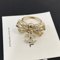 Chanel Bowknot Gold Diamond Ring