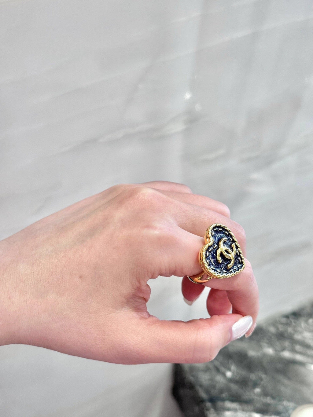 Chanel Denim Ring