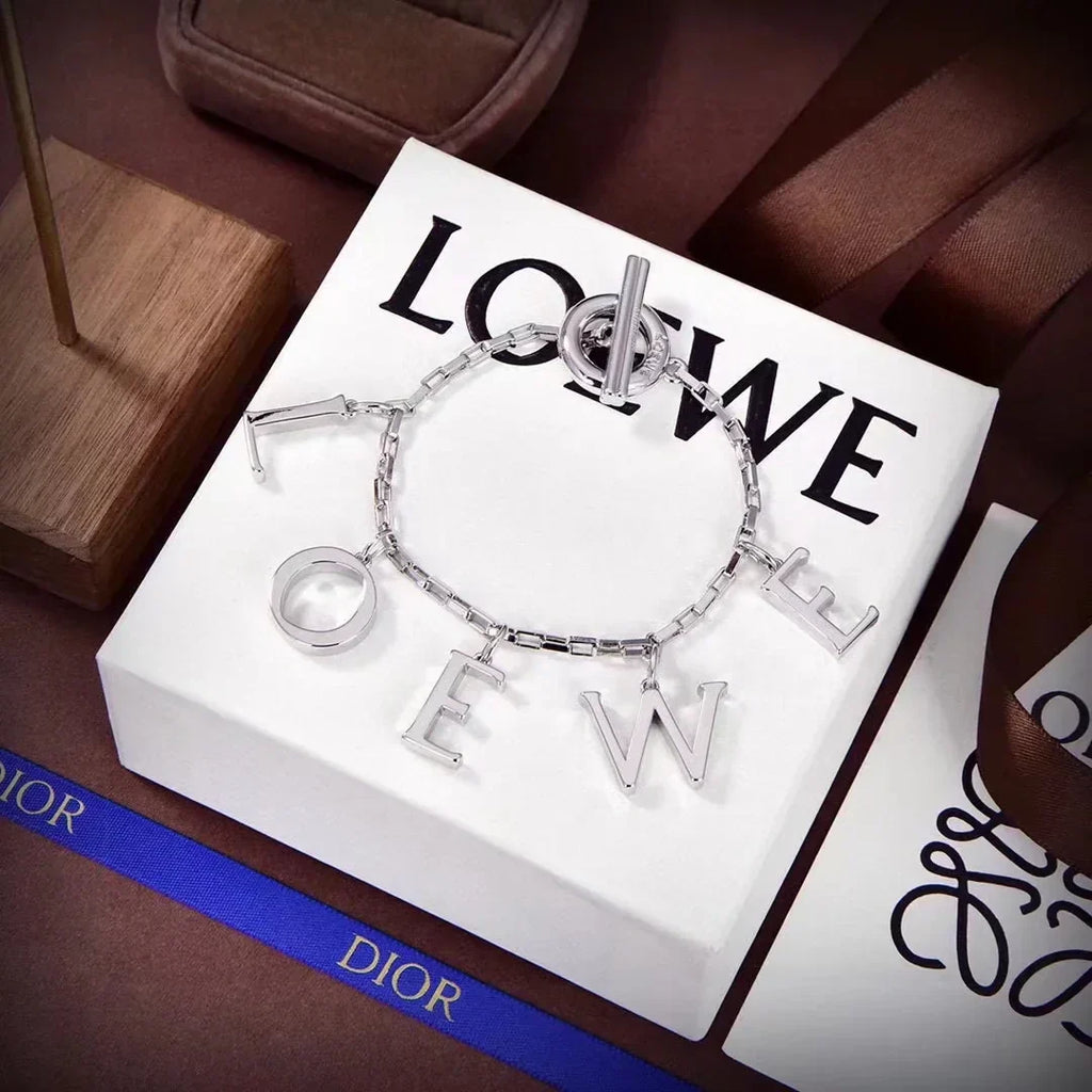 Loewe Letter Necklace Bracelet