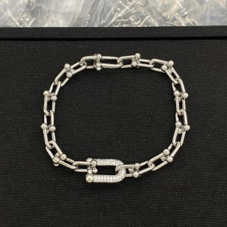 Tiffany Link Diamond Paved Bracelet