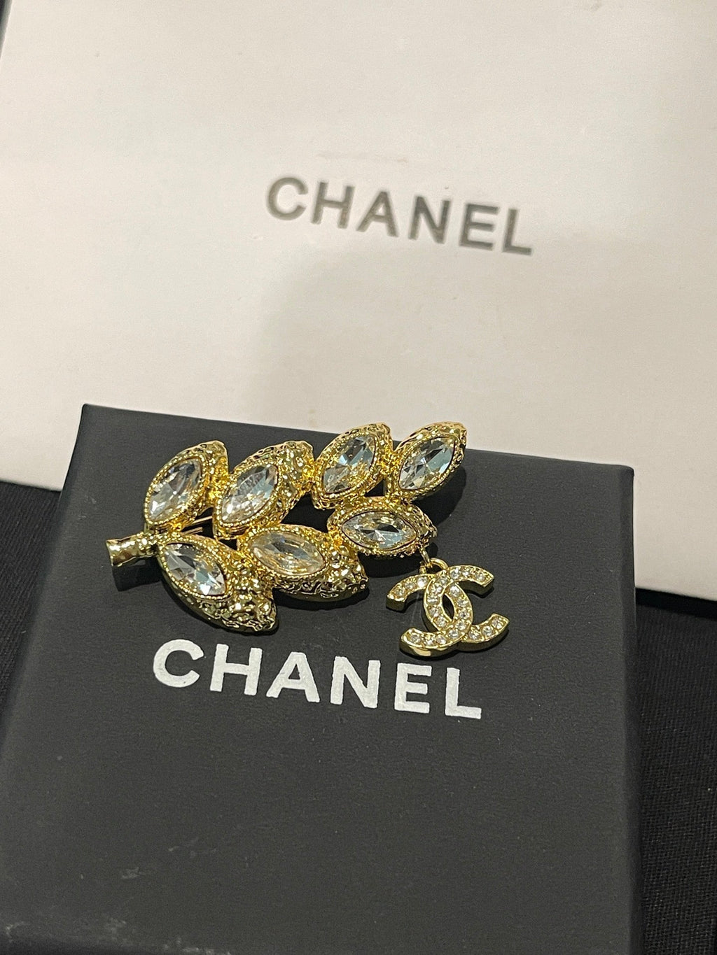 Chanel Leaf Brooch