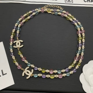 Chanel Color Bead Sweater Chain